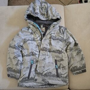 Cat & Jack Gray Camouflage Puffer Jacket
